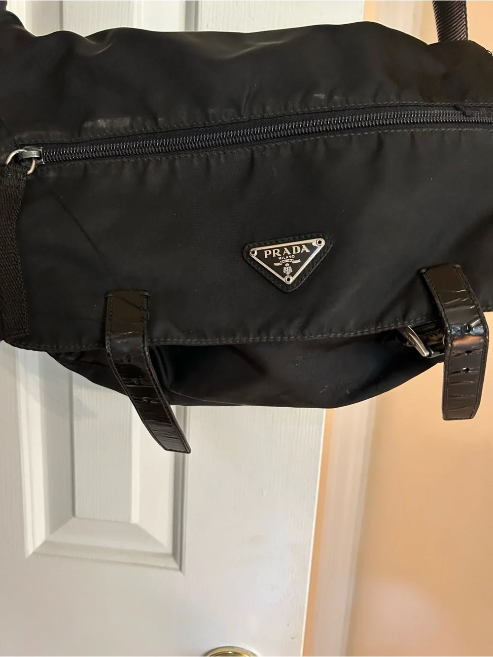 Prada vintage crossbody Nylon Messenger Bag. Well Used. Best offer. M